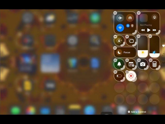 How to add Screen Record Button in Apple IPad or Iphone (Record Ipad Screen IOS18 Update Guide)