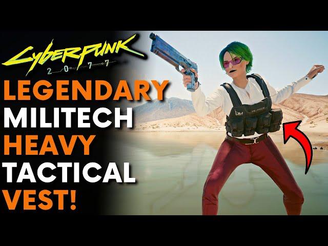 Cyberpunk 2077 - Free Legendary Militech Heavy Tactical Vest!! (Location & Guide)