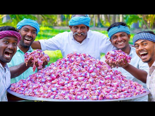 2000 CHICKEN GIZZARDS | Chicken Gizzard Fry Recipe Cooking In Village | Chicken Parts Recipe