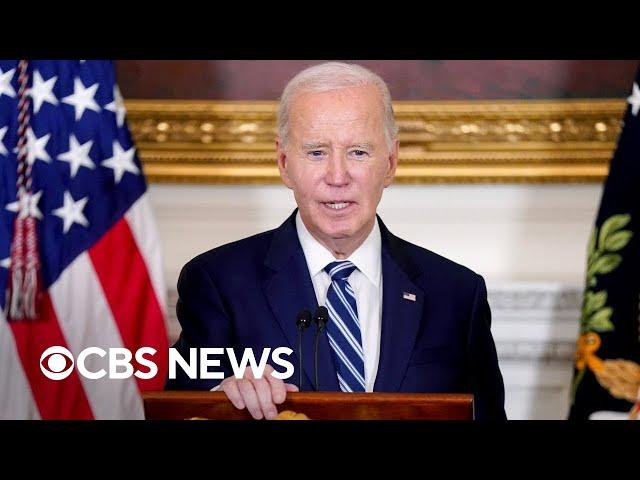 Biden discusses federal response to wildfires burning in Los Angeles County | full video