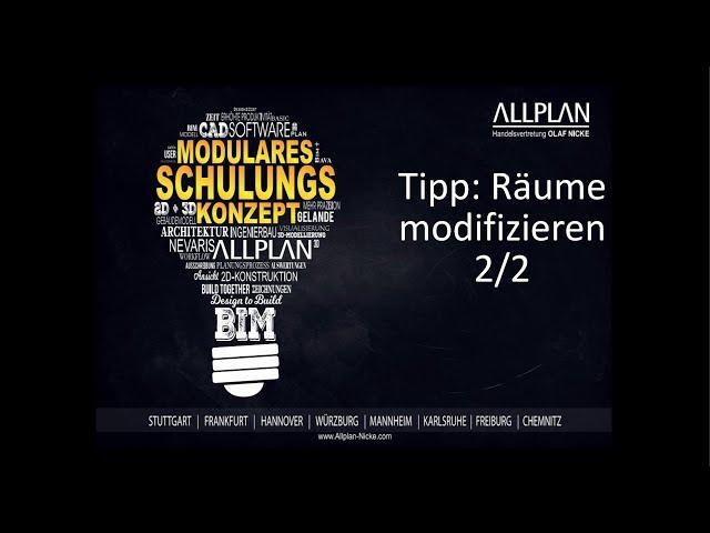 Top Tipps Allplan 06 Räume modifizieren Teil 2