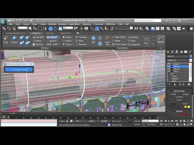 73 Creating conforming steam lines with the topology splines Graphite Modeling Tools