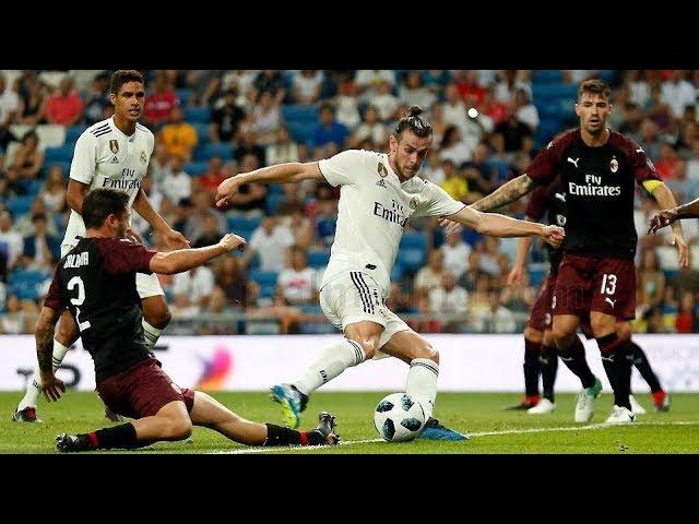 Gareth Bale vs AC Milan (HD 720p) 11-8 SANTIAGO BERNABEU