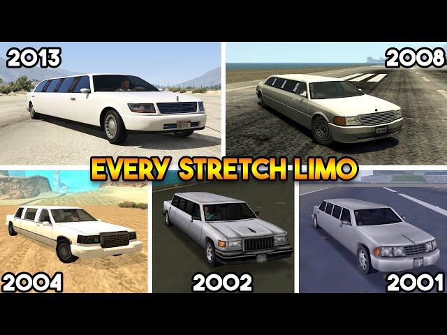 STRETCH LIMO FROM EVERY GTA GAME (GTA 5, GTA 4, GTA SAN ANDREAS, GTA VC, GTA 3)