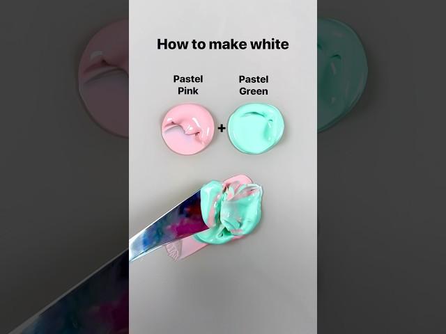 How to make white #colormixing #oddlysatisfying #whitepaint #tappingsounds #asmr #asmrart