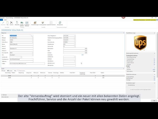 Stornos handlen in Dynamics NAV / Business Central mit Comsol Multiship