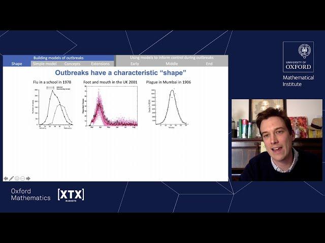 How do mathematicians model infectious disease outbreaks?