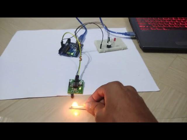 Flame Sensor Interfacing with Arduino