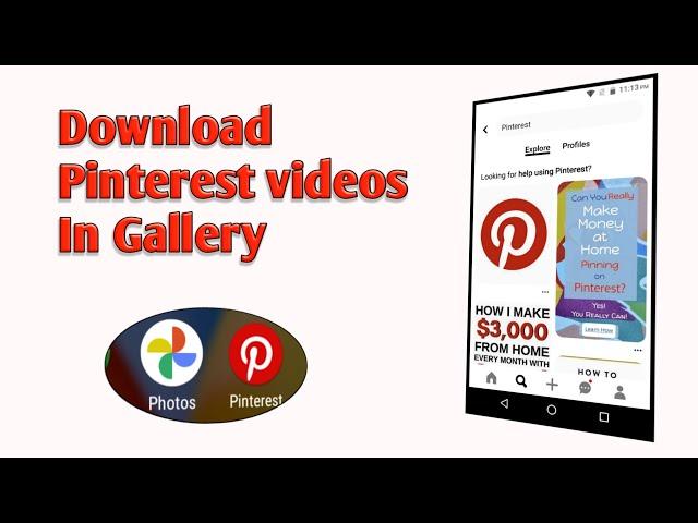 How to download Pinterest video|Pinterest se video kese download kre 2022|Pinterest  download video