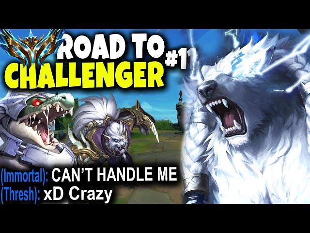 High Elo Smurfs Renekton and Rengar CAMPS my IMMORTAL VOLIBEAR | Road to Challenger #11 | Season 14