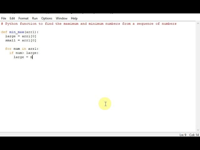 Python function to find the maximum and minimum numbers from a sequence of numbers