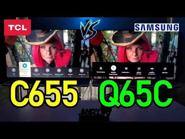 TCL C655 vs SAMSUNG Q65C: 4K QLED / 120Hz / VRR / Dolby Vision Smart TVs