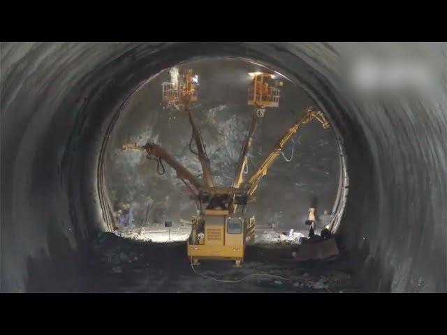 In 3 minutes: How China builds a high-speed railway tunnel