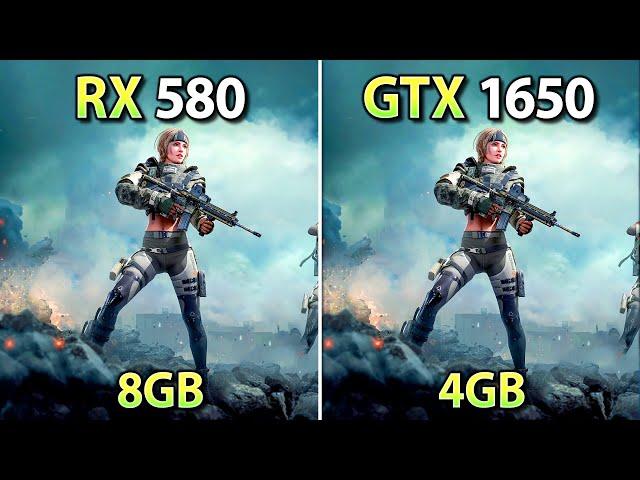 RX 580 vs GTX 1650 - Test in 15 New Games