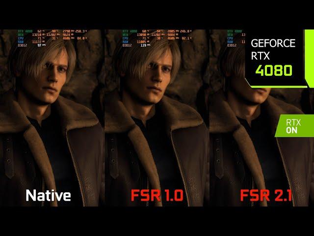 Resident Evil 4 Remake | 4K Native vs FSR 1.0 vs FSR 2.1 Comparison | RTX 4080 | i7 10700F