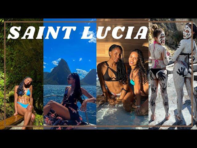 SAINT LUCIA 2022 | TRAVEL VLOG | HIKES, WATERFALLS, SULFUR SPRINGS, BEACHES, JETSKI