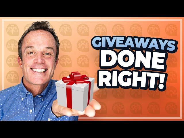 How To Do a GIVEAWAY (Legally)