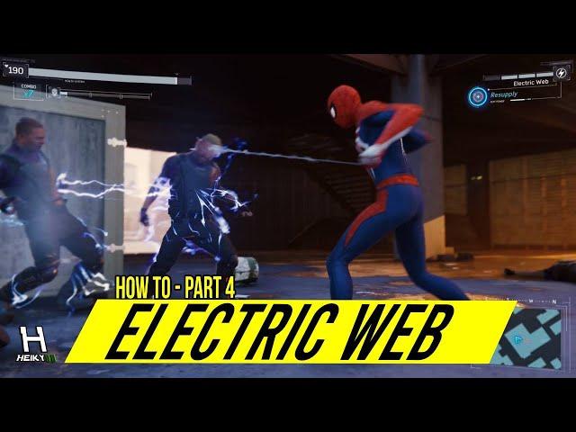 How to Shoot ELECTRIC WEB SPIDERMAN (PS4) | Gadgets Tutorial | PART 4