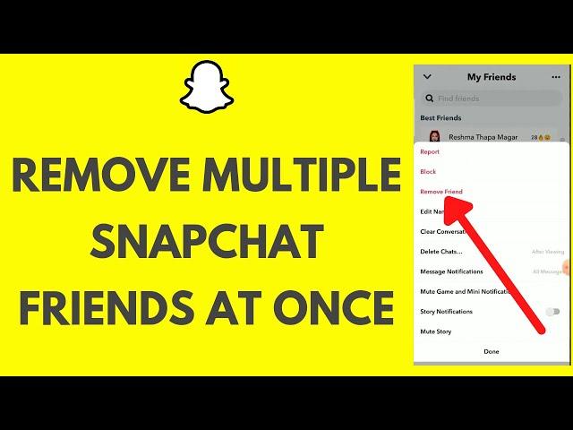 How To Remove Multiple Snapchat Friends At Once | Delete Friends on Snapchat (2024)