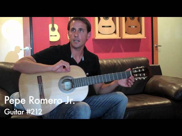 Pepe Romero Jr., Guitar # 212 - Classical Guitar at Guitar Salon International