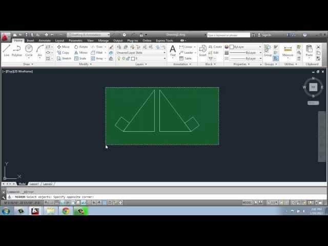 #19 - AutoCAD - 2D Drafting Basics - Mirror - Brooke Godfrey