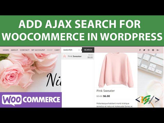 How to Add Ajax Search for Woocommerce in WordPress | Autocomplete Woocommerce Product Search Bar