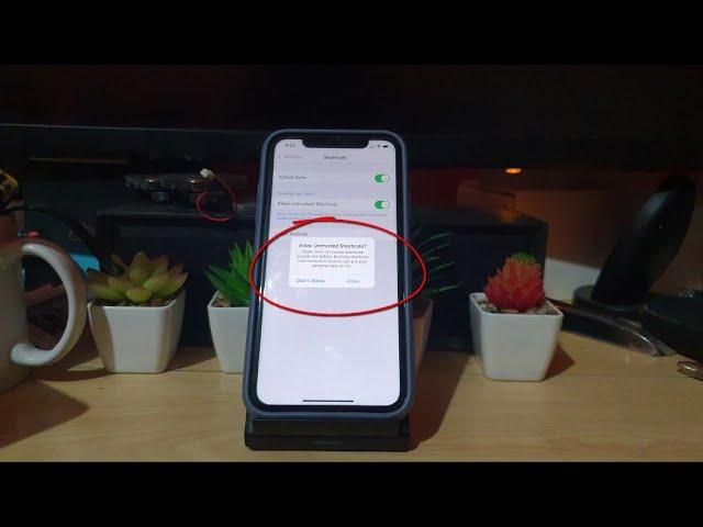Allow Untrusted Shortcuts iOS 14
