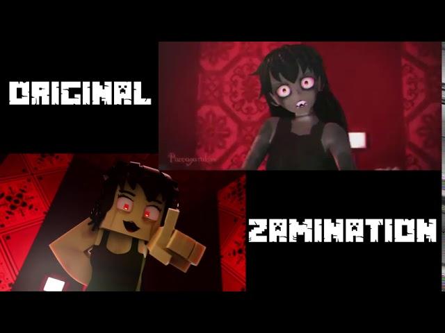 zamination vs original (zombie girl)