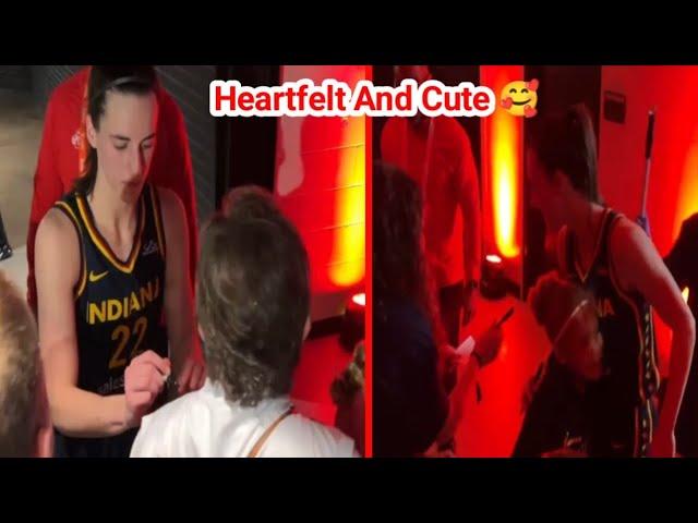 Dream Comes True : Caitlin Clark's Fan Heartfelt Reaction After Receiving Hug From Her 