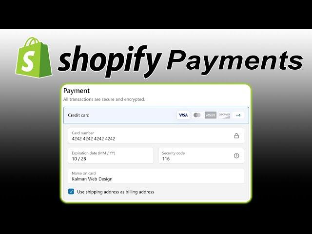 How to Set Up Shopify Payments | Shopify Tutorial for Beginners