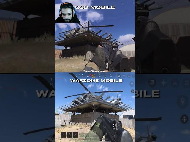 Warzone Mobile VS Cod Mobile || which one is best game || Scrapyard Map comparison #shorts #gaming