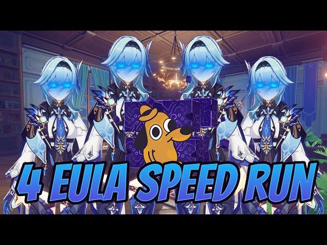 4 IDIOTS TRIES TO SPEEDRUN BOSSES WITH EULA IN GENSHIN IMPACT