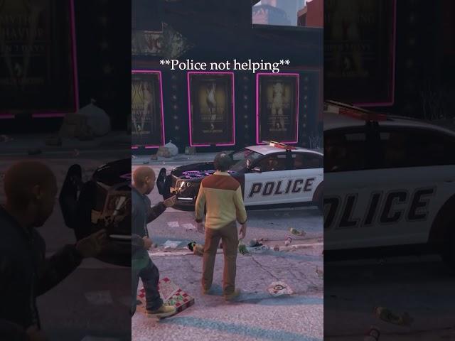 Police Betrayal in GTA V - What Happens When You Call for Help! #gta #gaming #shorts