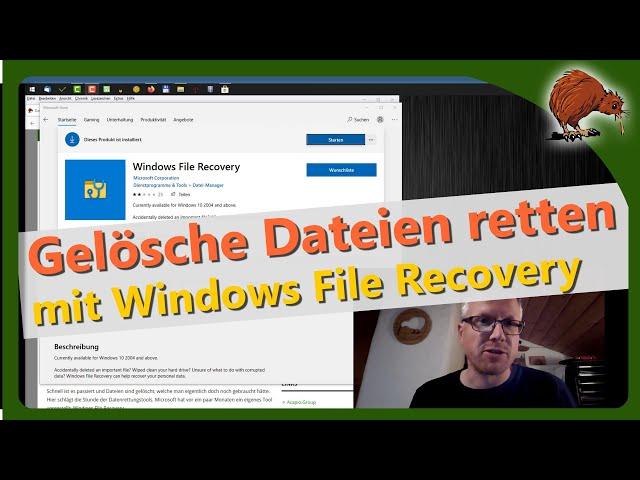 Windows: gelöschte Dateien wiederherstellen mit Windows File Recovery