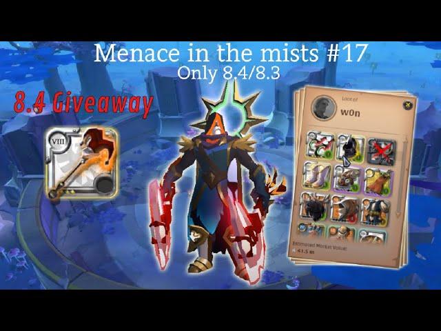 Menace in the mists #17| Bear paws | Only 8.4/8.3 kills | 8.4 Giveaway | Albion Online