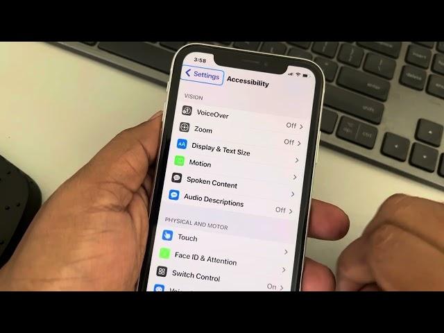 How to turn off switch control in iPhone