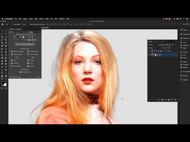 Duplicate and help layer in Photoshop - Docma Freistellen Tutorial #4