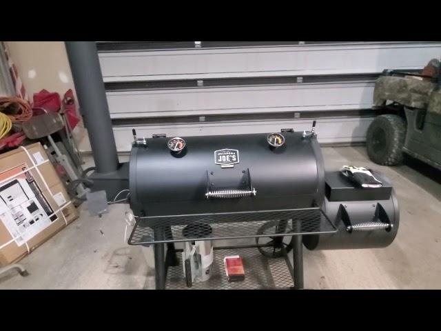 Oklahoma Joe Highland offset smoker mods right out of the Box/ part 4/ completed