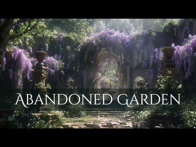 ABANDONED PALACE GARDEN Ambience and Music | peaceful spring afternoon in a forgotten garden