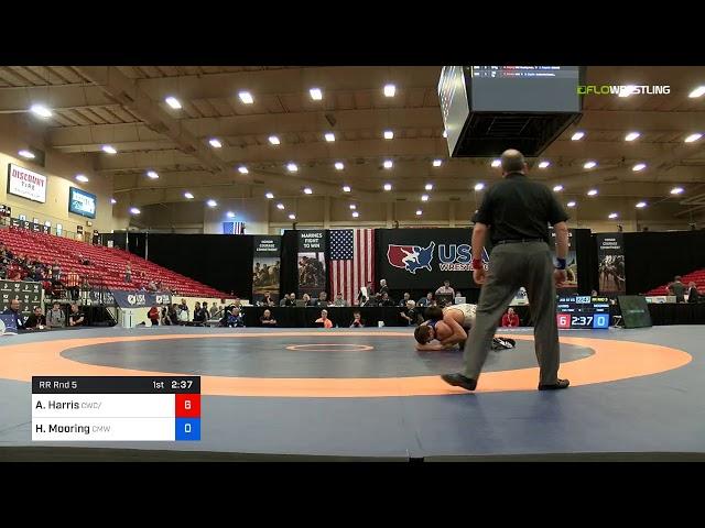 2018 Marine Corps US Open/UWW Junior Greco Roman 97 RR Rnd 5 - Austin Harris (CWC-TMWC) Vs. Hunter