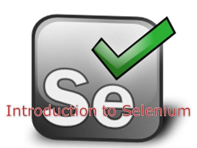 Selenium 1 - Introduction to Selenium