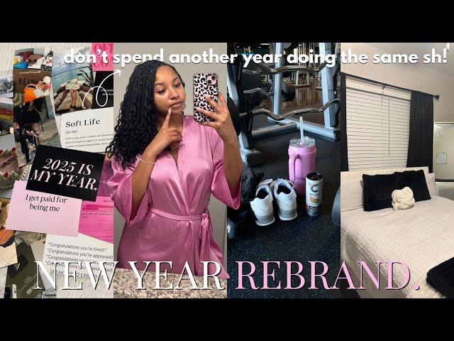 the ULTIMATE 2025 new year reset (BECOMING HER) | vision board, goal setting, organizing + more