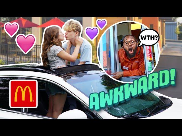 Making AWKWARD SITUATIONS In Drive Thru’s with my BOYFRIEND **FUNNY REACTIONS**| Piper Rockelle