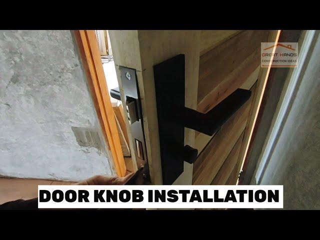 Door Knob Installation || Pagkabit Ng Door Knob