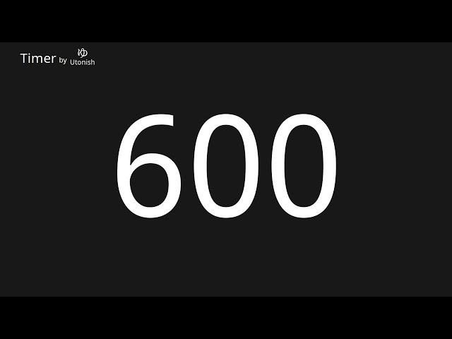 600 Second Countup Timer