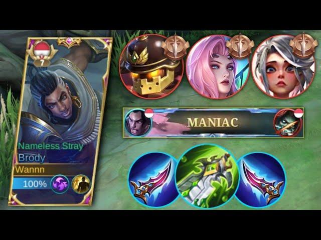 20 KILLS!! BRODY NEW BEST BUILD AND EMBLEM FOR AUTO MANIAC | BRODY BEST BUILD 2023 - Mobile Legends