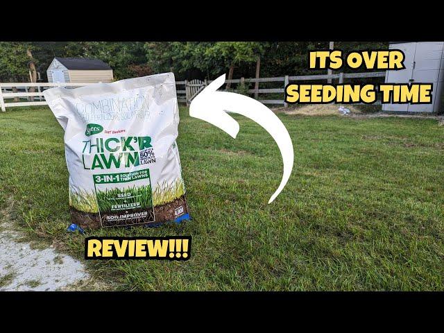 Scotts Turf Builder THICK'R LAWN Grass Seed REVIEW!