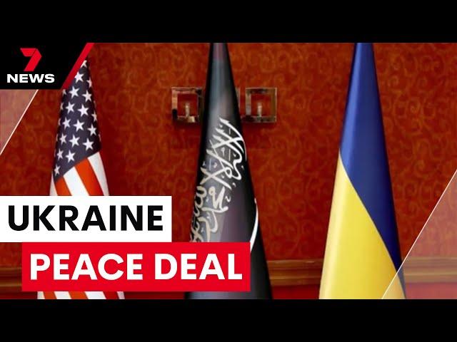 Ukraine reaches a peace deal in talks with US | 7NEWS