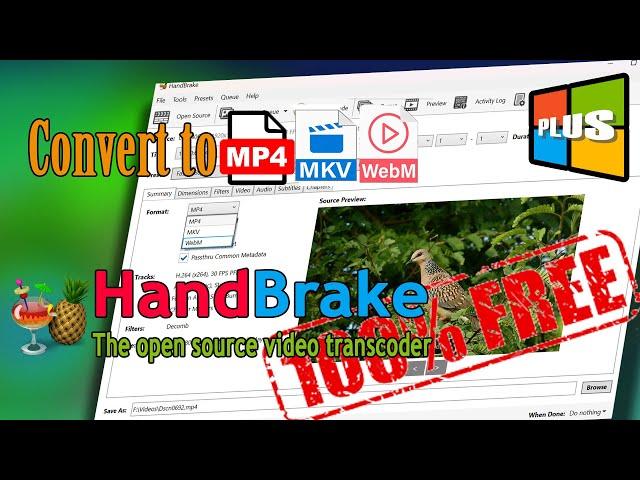 Installation || Free Video Converter || HandBrake %