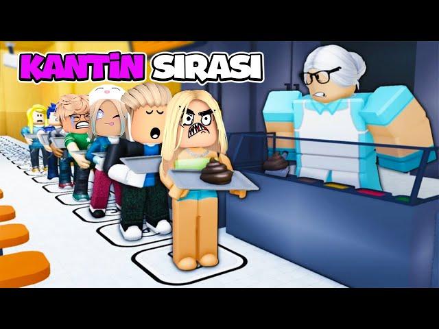 SIRAYLA KANTİNE GİTTİK  ROBLOX  School Lunch Line Simulator | KÜBRA NİSA